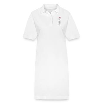 lift love live - Stanley/Stella Frauen Bio-Polokleid PAIGER - Weiß - Vorne