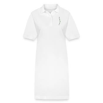 Acht Geckos - Stanley/Stella Frauen Bio-Polokleid PAIGER - Weiß - Vorne