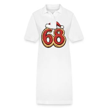 68 Zahl Weihnachten Keks - Stanley/Stella Frauen Bio-Polokleid PAIGER - Weiß - Vorne