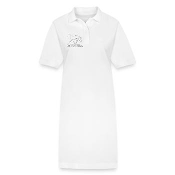CHIEN RHODÉSIEN À DOS Saule - Robe polo bio PAIGER Stanley/Stella Femme - blanc - Devant