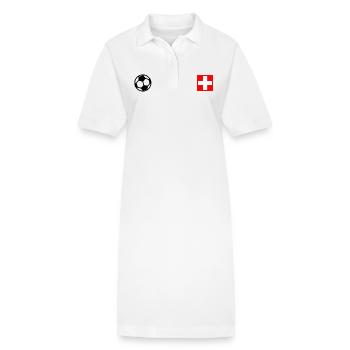 Switzerland - Stanley/Stella PAIGER Organic Women’s Polo Dress - white - Front