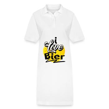 Bier - Stanley/Stella Frauen Bio-Polokleid PAIGER - Weiß - Vorne