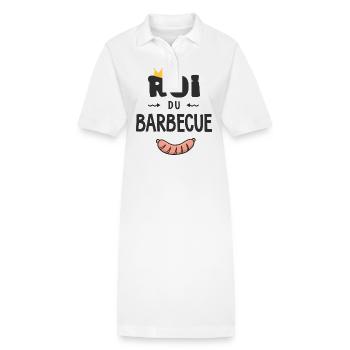 Roi du barbecue pour homme papa BBQ - Robe polo bio PAIGER Stanley/Stella Femme - blanc - Devant