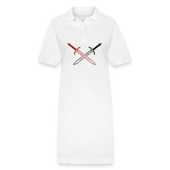 Schwert Icon - Stanley/Stella Frauen Bio-Polokleid PAIGER - Weiß - Vorne