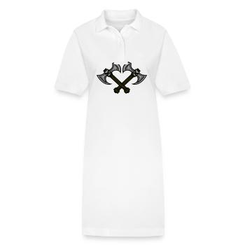 Élément de hache - Robe polo bio PAIGER Stanley/Stella Femme - blanc - Devant