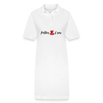 Polter Crew Verlobung Hochzeit - Stanley/Stella Frauen Bio-Polokleid PAIGER - Weiß - Vorne