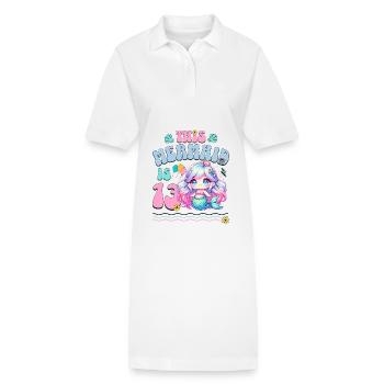 Sirène 13e anniversaire Fille Enfants - Robe polo bio PAIGER Stanley/Stella Femme - blanc - Devant