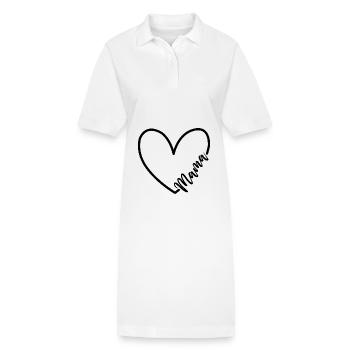 Mama - Stanley/Stella Frauen Bio-Polokleid PAIGER - Weiß - Vorne