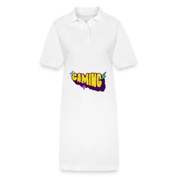 Jeux de joueurs - Robe polo bio PAIGER Stanley/Stella Femme - blanc - Devant