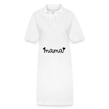 Mama - Stanley/Stella Frauen Bio-Polokleid PAIGER - Weiß - Vorne