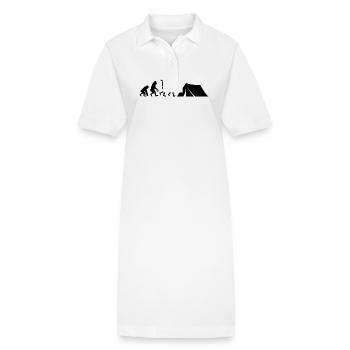 Camping Evolution Camping - Robe polo bio PAIGER Stanley/Stella Femme - blanc - Devant