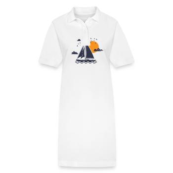 Voile Hobby Bateau Sport Sports nautiques - Robe polo bio PAIGER Stanley/Stella Femme - blanc - Devant