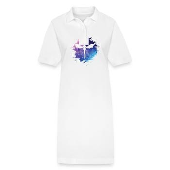 Drachen Fleck Tierkreiszeichen - Stanley/Stella Frauen Bio-Polokleid PAIGER - Weiß - Vorne
