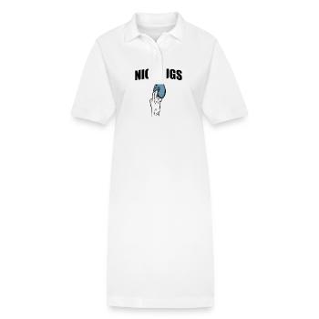 Nice Jugs Hobby Climbing Bouldering Sports - Stanley/Stella PAIGER Organic Women’s Polo Dress - white - Front