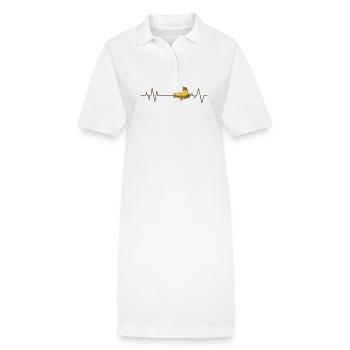 Heartbeat Pudding Dessert Dessert - Robe polo bio PAIGER Stanley/Stella Femme - blanc - Devant