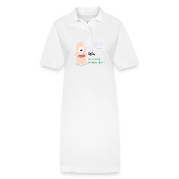 Ich bin nicht komisch - Stanley/Stella Frauen Bio-Polokleid PAIGER - Weiß - Vorne