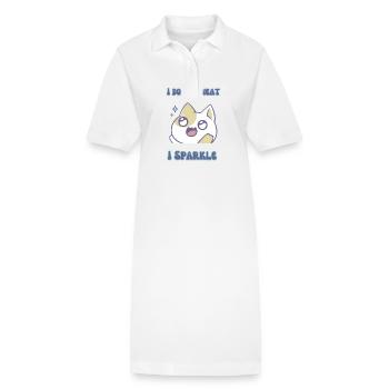 Ich funkle - Stanley/Stella Frauen Bio-Polokleid PAIGER - Weiß - Vorne