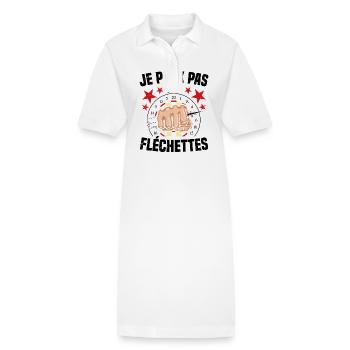 Homme Je Peux Pas J ai Fléchettes - Robe polo bio PAIGER Stanley/Stella Femme - blanc - Devant