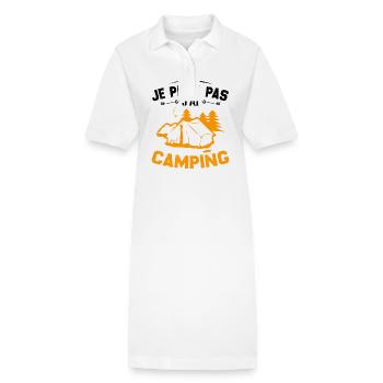 Ich kann nicht campen - Stanley/Stella Frauen Bio-Polokleid PAIGER - Weiß - Vorne