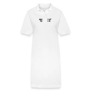 Randonnée - L’aventure est là-bas, la randonnée - Robe polo bio PAIGER Stanley/Stella Femme - blanc - Devant
