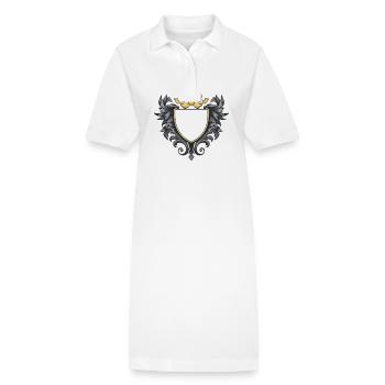 Wappen Symbol - Stanley/Stella Frauen Bio-Polokleid PAIGER - Weiß - Vorne