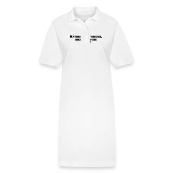 Randonnée - Terrain de jeu de la nature, randonnée avec des - Robe polo bio PAIGER Stanley/Stella Femme - blanc - Devant