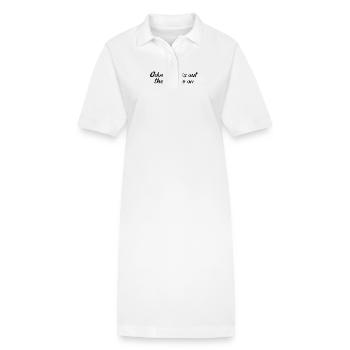 Randonnée - L’aventure est là-bas, la randonnée - Robe polo bio PAIGER Stanley/Stella Femme - blanc - Devant
