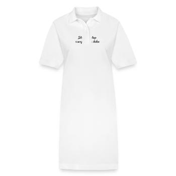 Wandern - Step by step, conquer the hike - Stanley/Stella Frauen Bio-Polokleid PAIGER - Weiß - Vorne