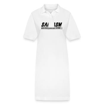 Sarcasme Chargement Sarcasme Drôle Humour Sarcastique - Robe polo bio PAIGER Stanley/Stella Femme - blanc - Devant