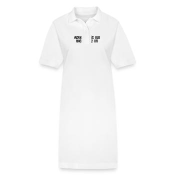 Randonnée - L’aventure est là-bas, la randonnée - Robe polo bio PAIGER Stanley/Stella Femme - blanc - Devant