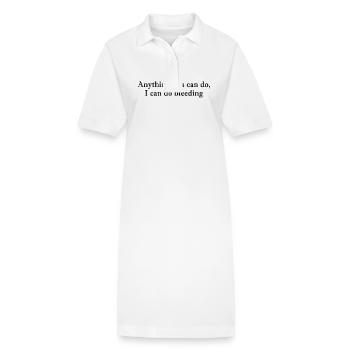 Tout ce que vous pouvez faire, je peux le faire Saignement - Robe polo bio PAIGER Stanley/Stella Femme - blanc - Devant