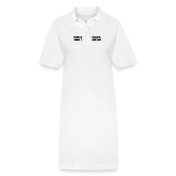 Hiking - Explore. Discover. Hike the American - Stanley/Stella PAIGER Organic Women’s Polo Dress - white - Front