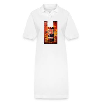 Fictitious advertisement for a Japanese malt bottle - Stanley/Stella PAIGER Organic Women’s Polo Dress - white - Front