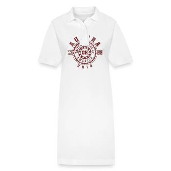 Aurora OH | Ohio Souvenir & Gift - Stanley/Stella PAIGER Organic Women’s Polo Dress - white - Front