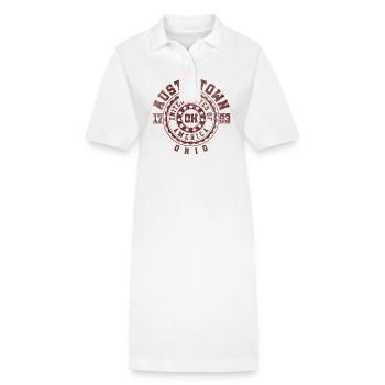Austintown OH | Ohio Souvenir & Gift - Stanley/Stella PAIGER Organic Women’s Polo Dress - white - Front