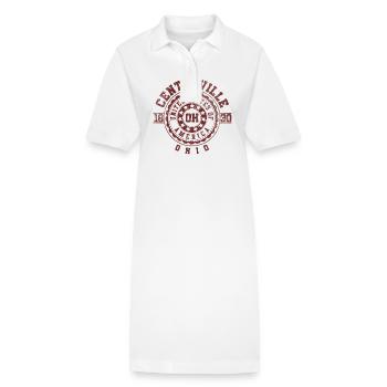 Centerville OH | Ohio Souvenir & Gift - Stanley/Stella PAIGER Organic Women’s Polo Dress - white - Front