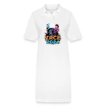 Tournée Zrce 2024 - Robe polo bio PAIGER Stanley/Stella Femme - blanc - Devant