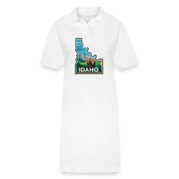 Erkunden Sie Idaho Wildnis Abenteuer Bär - Stanley/Stella Frauen Bio-Polokleid PAIGER - Weiß - Vorne