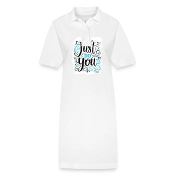 Sei einfach du selbst! - Stanley/Stella Frauen Bio-Polokleid PAIGER - Weiß - Vorne