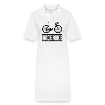 Roadie Rookie Road Bike Road Bike Road Bike - Stanley/Stella PAIGER Organic Women’s Polo Dress - white - Front