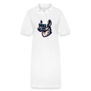 Hyäne VR Gamer Virtual Reality Spielspaß - Stanley/Stella Frauen Bio-Polokleid PAIGER - Weiß - Vorne