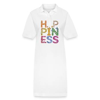 Happiness für einen Unternehmer und Student - Stanley/Stella Frauen Bio-Polokleid PAIGER - Weiß - Vorne