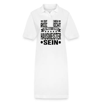 Hausmeister - Stanley/Stella Frauen Bio-Polokleid PAIGER - Weiß - Vorne