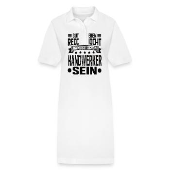 Handwerker - Stanley/Stella Frauen Bio-Polokleid PAIGER - Weiß - Vorne