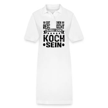 Koch Köche Kochen Koch Humor Koch Spruch - Stanley/Stella Frauen Bio-Polokleid PAIGER - Weiß - Vorne