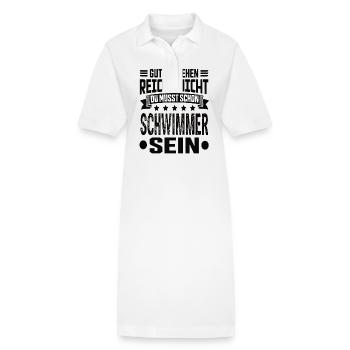 Swimmer - Stanley/Stella PAIGER Organic Women’s Polo Dress - white - Front