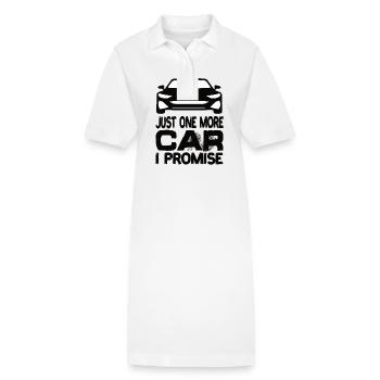 Juste une voiture de plus, je promets au conducteur de voiture - Robe polo bio PAIGER Stanley/Stella Femme - blanc - Devant