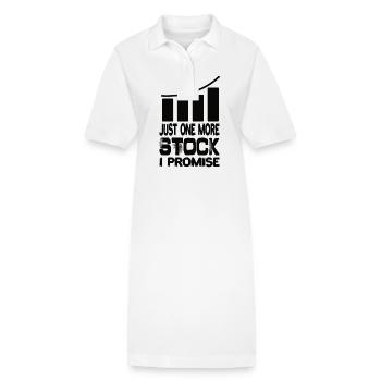 Just One More Stock I Promise Aktien Vermögen - Stanley/Stella Frauen Bio-Polokleid PAIGER - Weiß - Vorne