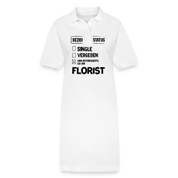 Fleuriste Relation Statut Fleuriste Fleurs Fleuriste - Robe polo bio PAIGER Stanley/Stella Femme - blanc - Devant