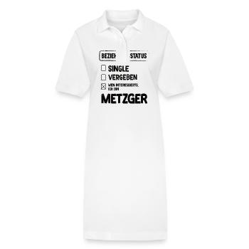 Statut de la relation de boucher Boucher Boucher - Robe polo bio PAIGER Stanley/Stella Femme - blanc - Devant